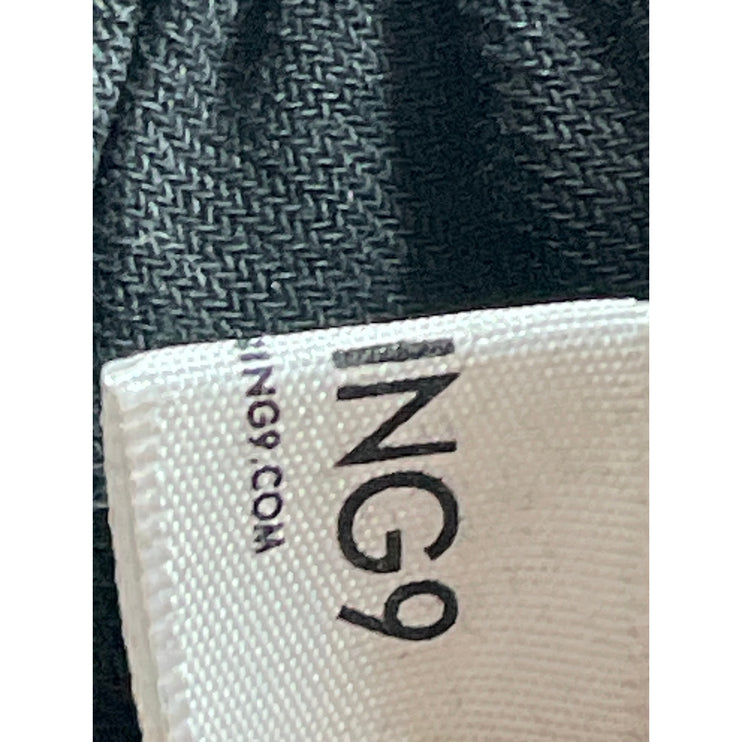 Naning9 Women's Black High Rise Pleated Wide Leg Baggy Trousers Pants Size XS