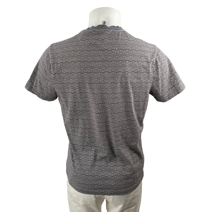 Penguin Men's Gray Geometric Logo Short Sleeve Crewneck T Shirt Tee Top Size M