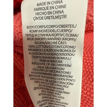 Ralph Lauren Baby Toddler Girls Orange Cotton Peplum Cable Knit Sweater Top 9M