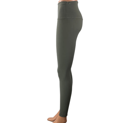 Lululemon Wunder Under Gray Green High Waisted Athletic Yoga Leggings Pants Sz 6