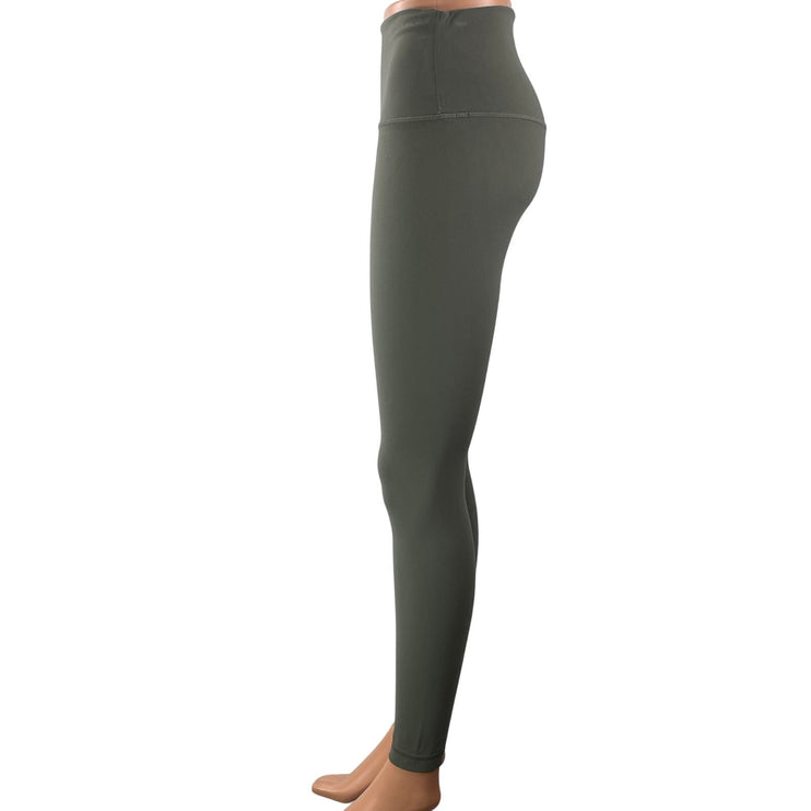 Lululemon Wunder Under Gray Green High Waisted Athletic Yoga Leggings Pants Sz 6