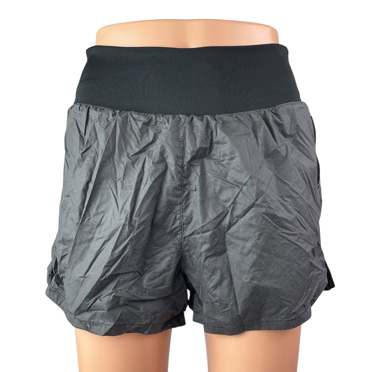 Nike Women's Gray High Waisted Athletic Fitness Workout Running Shorts Size S