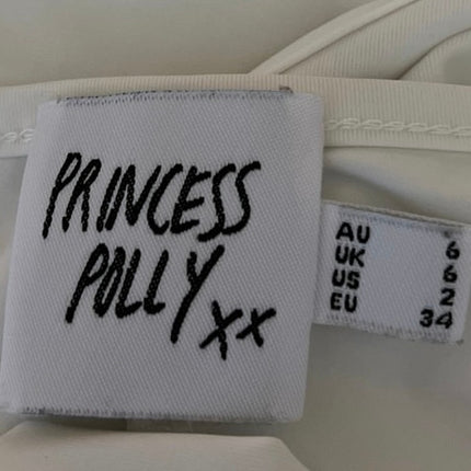 Princess Polly Moran White 2 Piece Long Sleeve Bolero Mini Bodycon Dress Size 2