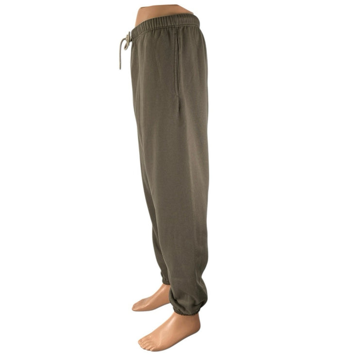 Project Titan Men's Olive Green Straight Slim Drawstring Jogger  Sweat Pants L