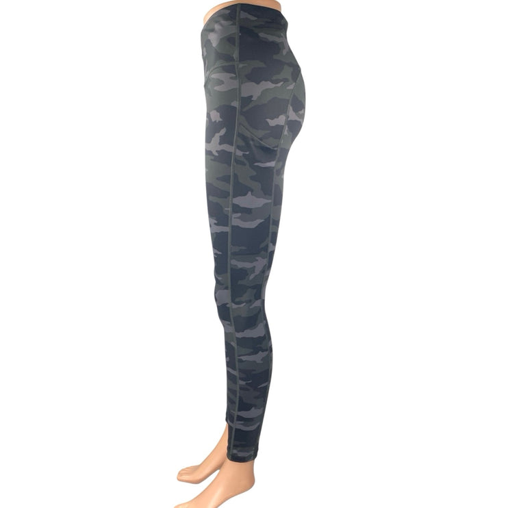 Athleta Ultimare Camo 7/8 Green Camouflage Activewear Tight Leggings Pants Sz S