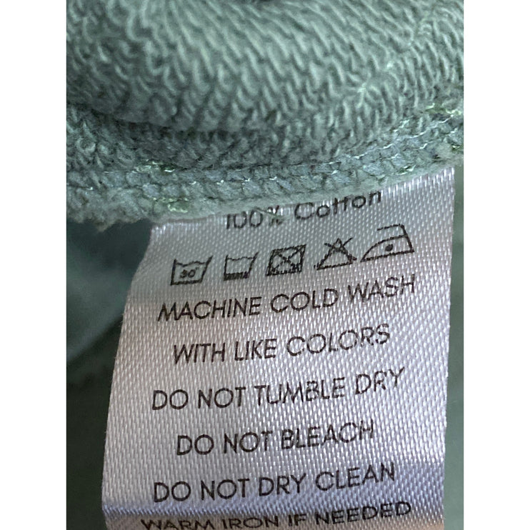 Eubi Women's Green Cotton High Rise Casual Activewear Athletic Sweat Shorts Sz M