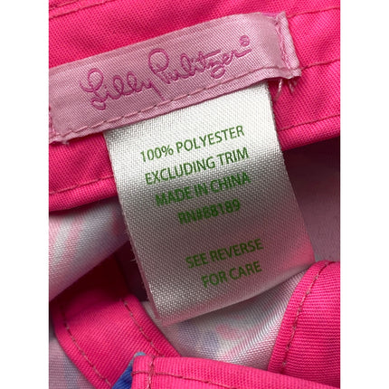 Lilly Pulitzer Run Around Women's Pink Multicolor Adjustable Cap Hat One Size