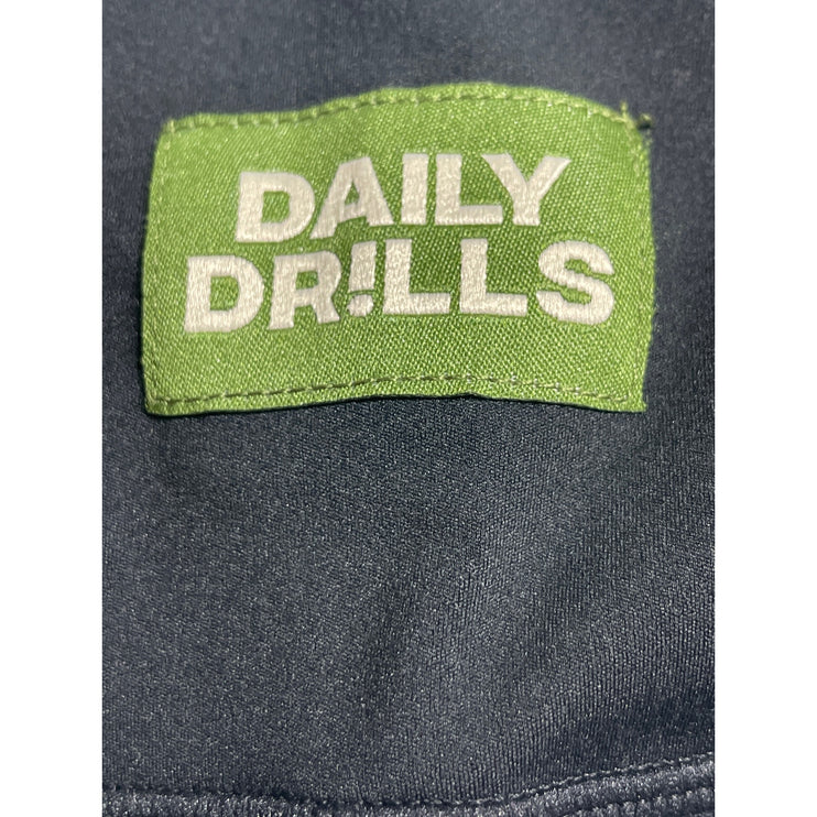 Daily Drills Black High Rise Yoga Workout Running Athletic Leggings Pants Size M