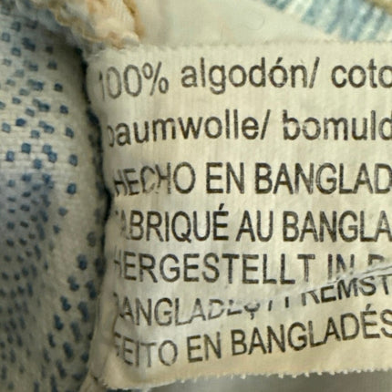 Zara Women's Blue Striped High Waisted Casual Mini Denim Jean Shorts Size 0