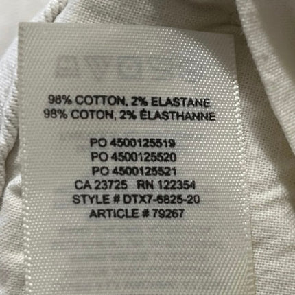 Aritzia Wilfred Free Women's White High Waisted Mom Cargo Denim Jeans Size 4