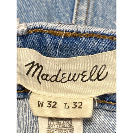 Madewell Women's Blue Baggy Barrel Carrot Balloon Tapered Denim Jeans Pants 32