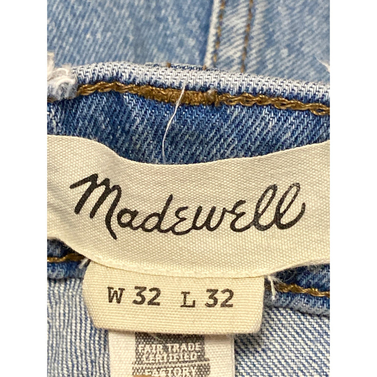Madewell Women's Blue Baggy Barrel Carrot Balloon Tapered Denim Jeans Pants 32