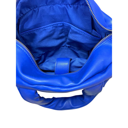 Free People Lapis Blue Cloud Commuter Quilted Shoulder Tote Bag Mini Handbag OS