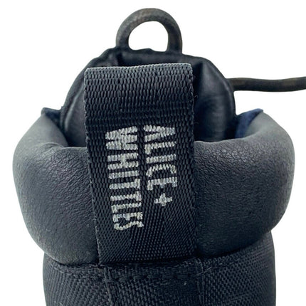 Alice + Whittles Black Lace Up Round Toe Lace Up Hiking Ankle Boots Size 7.5