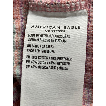 American Eagle Women's Pink Striped Sleeveless Tank Mini Bodycon Dress Size S
