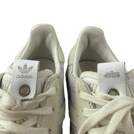 Adidas Gazelle Men's White Blue Suede Lace Up Low Top Sneakers Shoes Size 7.5