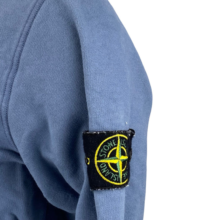 Stone Island Men's Blue Long Sleeve Crew Neck Logo Sweater Sweatshirt Top Size L