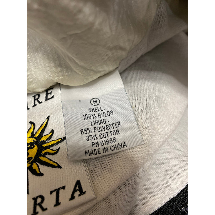 Solare Sporta Men's Black Multicolor Ful Zip Long Sleeve Windbreaker Jacket Sz M