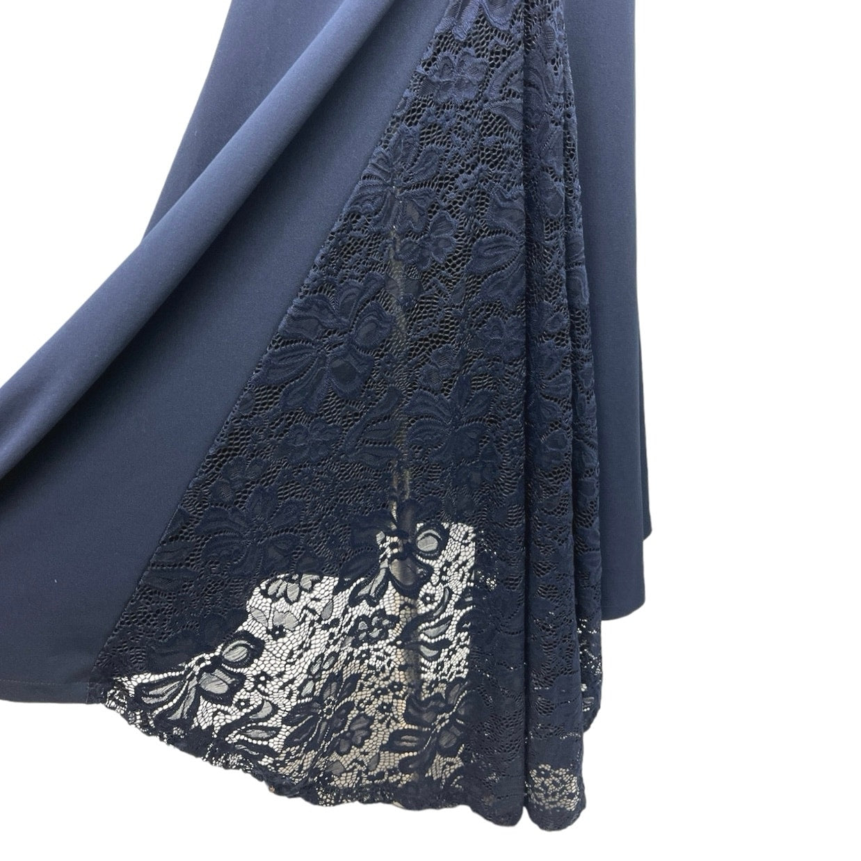 Missguided Navy Blue Lace Halter Sleeveless Fishtail Maxi Bridesmaid Dress Sz 2 Missguided Navy Blue Lace Halter Sleeveless Fishtail Maxi Bridesmaid Dress Sz 2