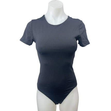 Aritzia Contour Women's Black Short Sleeve Round T Shirt Tee Bodysuit Top Size S