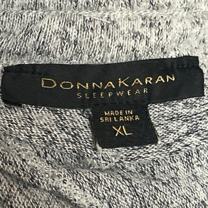 Donna Karan Women's Gray Heather High Waist Wide Leg Lounge Pajama Pants Size XL