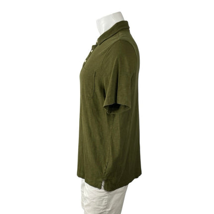 Goodfellow & Co Mens Green Short Sleeve Cotton Pocket Golf Polo Shirt Top Size L