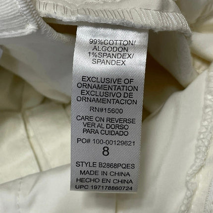 NEW Democracy Ab Solution White Skyrise Baggy Wide Leg Trousers Pants Size 8