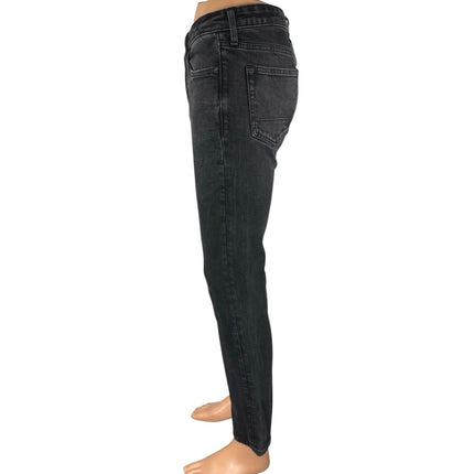 Aeropostale Men's Black Washed Mid Rise Slim Straight Leg Denim Jeans Size 30x32