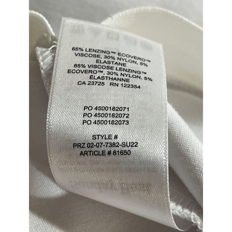 Aritzia Sunday Best Women's White High Waisted Pencil Mini Slip Skirt Size L