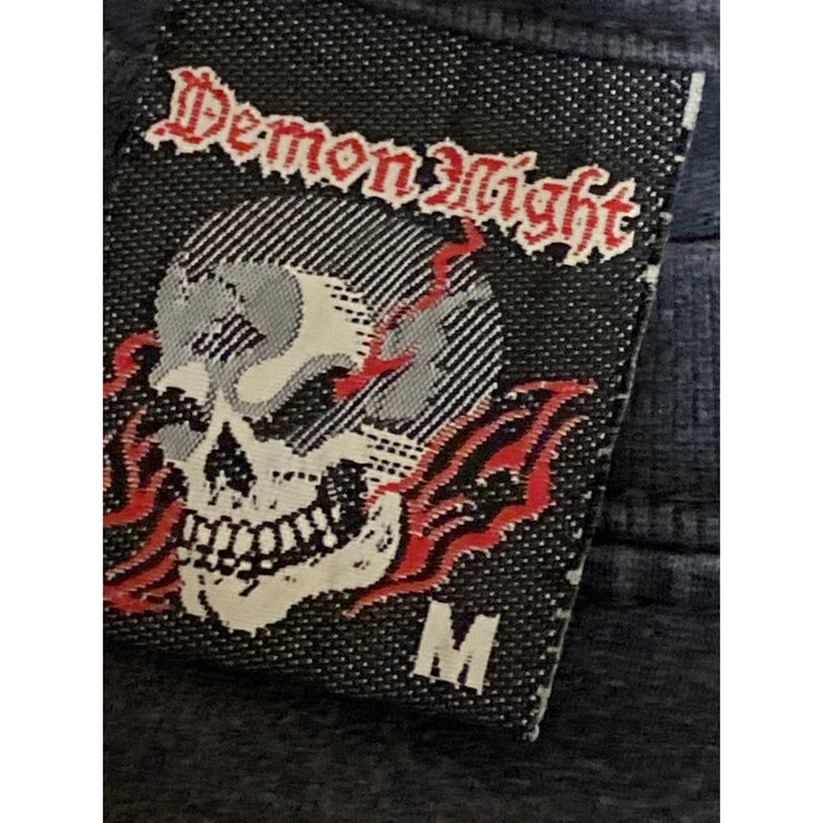Demon Night Slipknot Men's Black Skull Metal Rock Band T Shirt Tee Top Size M