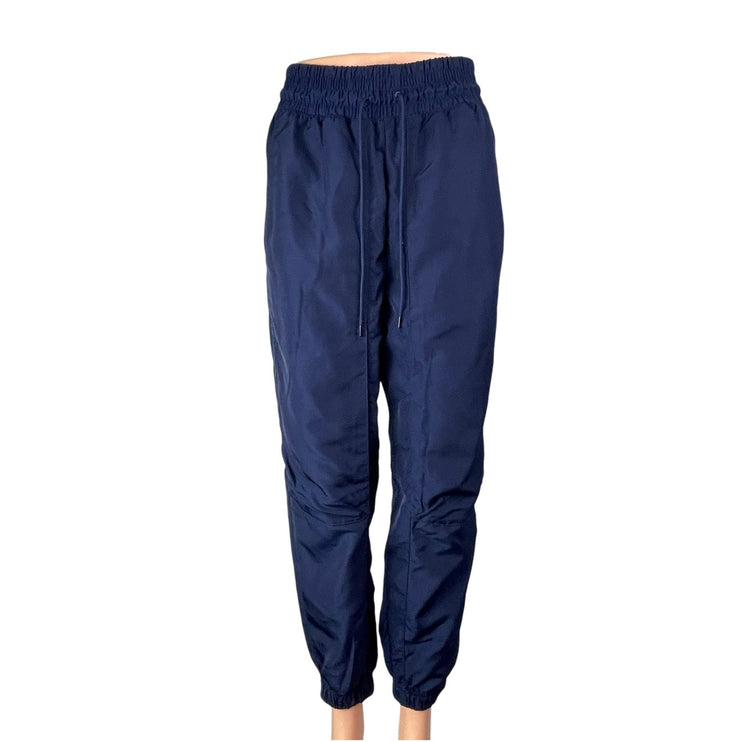 Nike Navy Blue High Rise Parachute Track Trouser Windbreaker Jogger Pants Sz XS