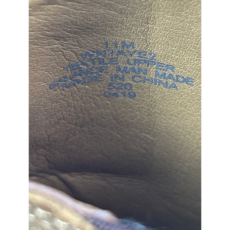 Nine West Taye Brown Faux Suede Slip On Pointed Toe Block Heel Chelsea Boots 11