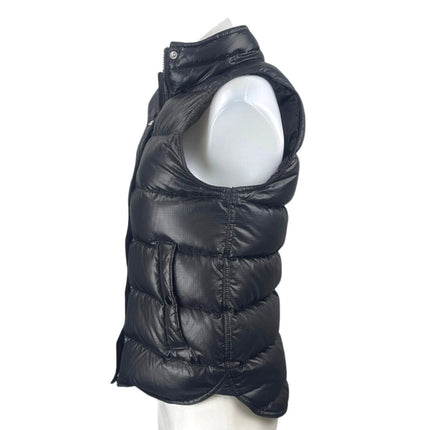 J.Crew Women's Black Insulated Down Zip Up Puffer Quilted Coat Vest Jacket XS