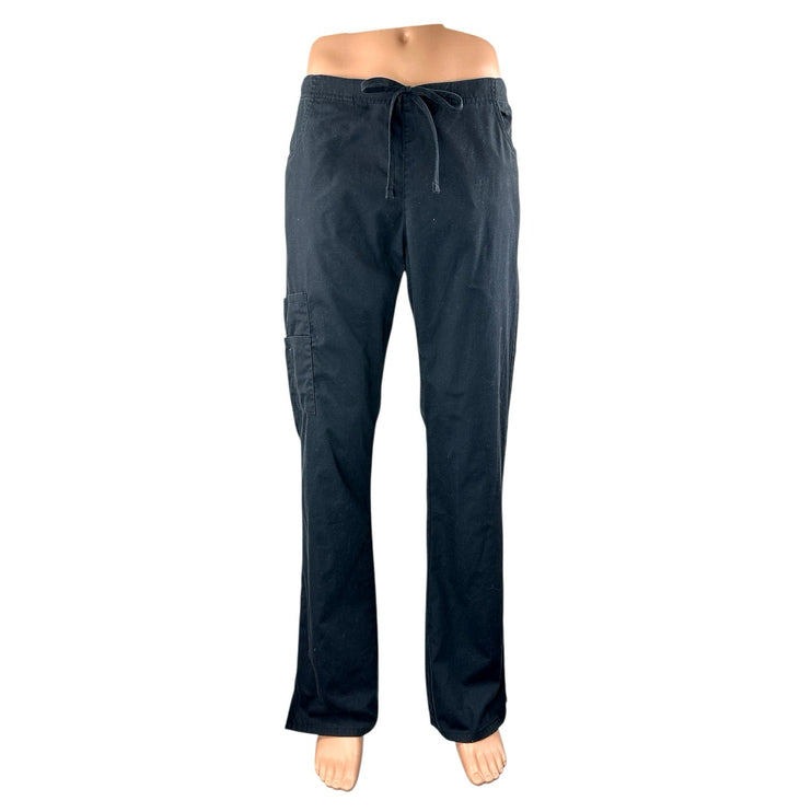 Dickies Men's Blue Drawstring High Waist Straight Trousers Cargo Pants One Size