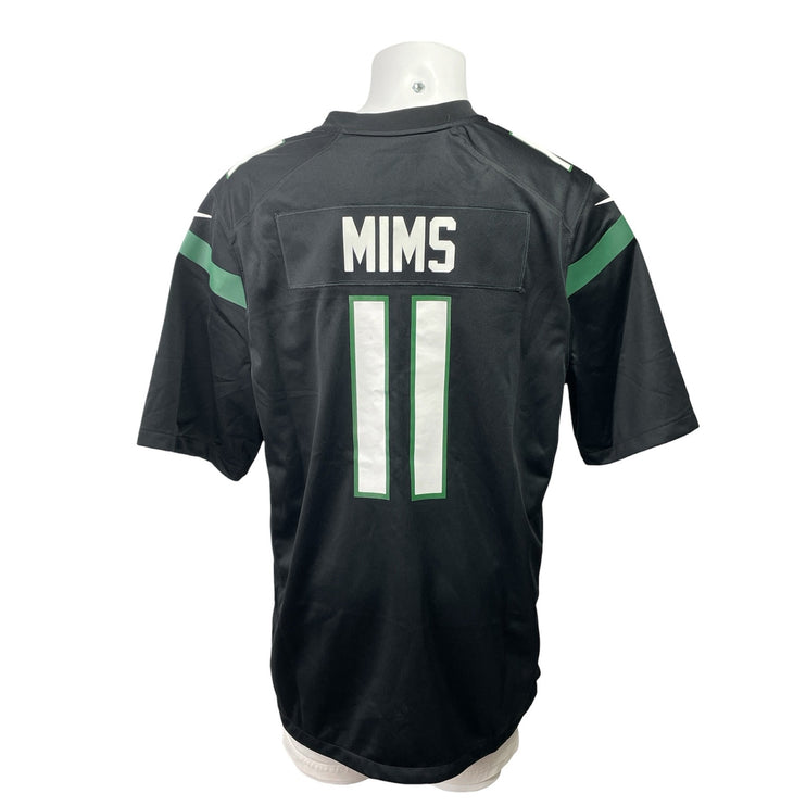 Nike New York Jets Denzel Mims #11 NFL Black Short Sleeve Game Jersey Top Sz XL