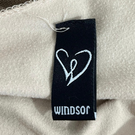 Windsor Multicolor Long Sleeve Boat Cowl Neck Pleated Drape Blouse Top Size M