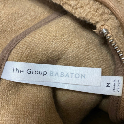 Aritzia The Group Babaton Lillian Wool Brown Faux Sherpa Hoodie Sweater Top M