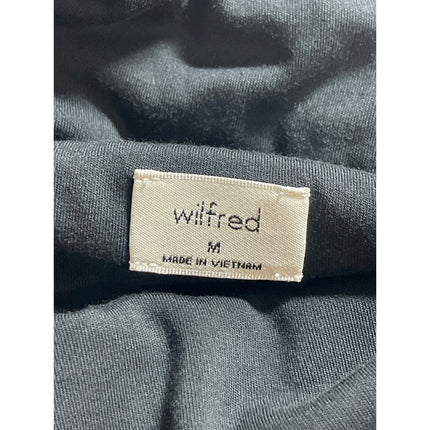Aritzia Wilfred Saturn Black Square Neck Sleeveless Midi Cami Tank Wrap Dress M