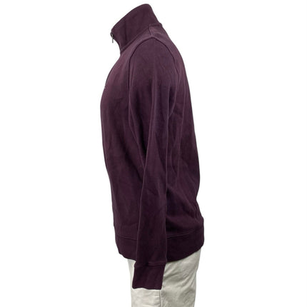 NEW Tommy Hilfiger Men's Plum Purple Turtleneck 1/4 Zip Long Sleeve Sweatshirt S