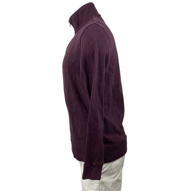 NEW Tommy Hilfiger Men's Plum Purple Turtleneck 1/4 Zip Long Sleeve Sweatshirt S