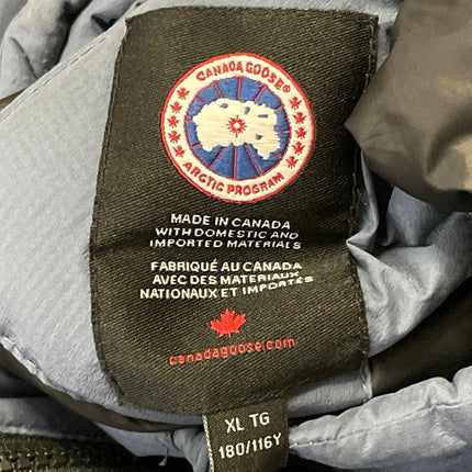 Canada Goose Men's Blue Long Sleeve Full Zip Pocket Puffer Coat Jacket Size XL