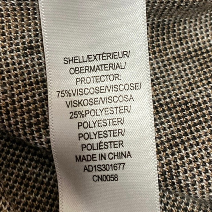 Adrianna Papell Women's Multicolor Houndstooth Long Sleeve Sweater Top Size L