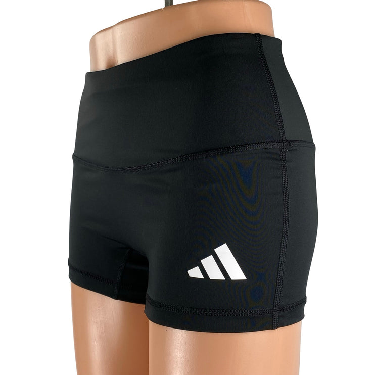 Adidas Climacool Women's Black Mid Rise Running Workout Athletic Biker Shorts S