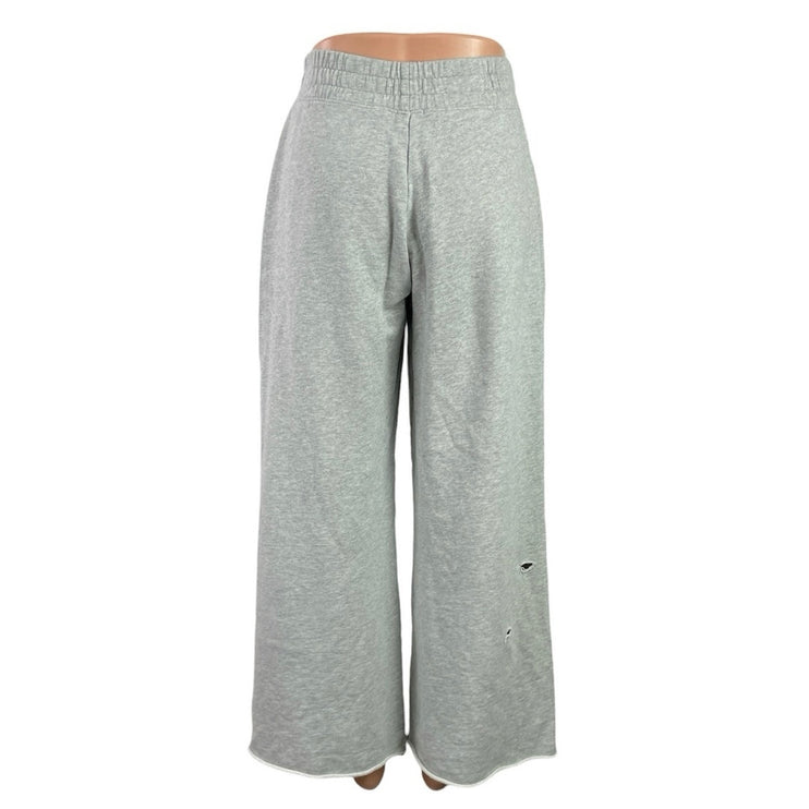 Offline by Aerie Gray Distressed High Rise Wide Leg Baggy Sweat Pants Size XS