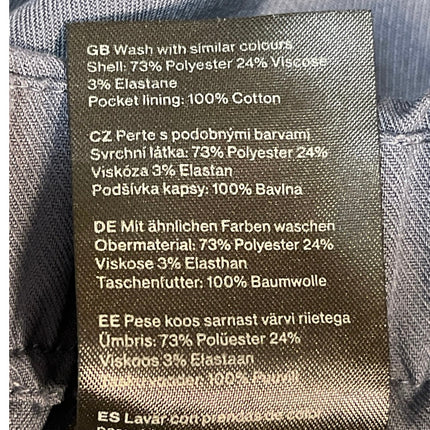 Weekday Women's Blue Pull On High Rise Baggy Wide Leg Trousers Pants Size 38