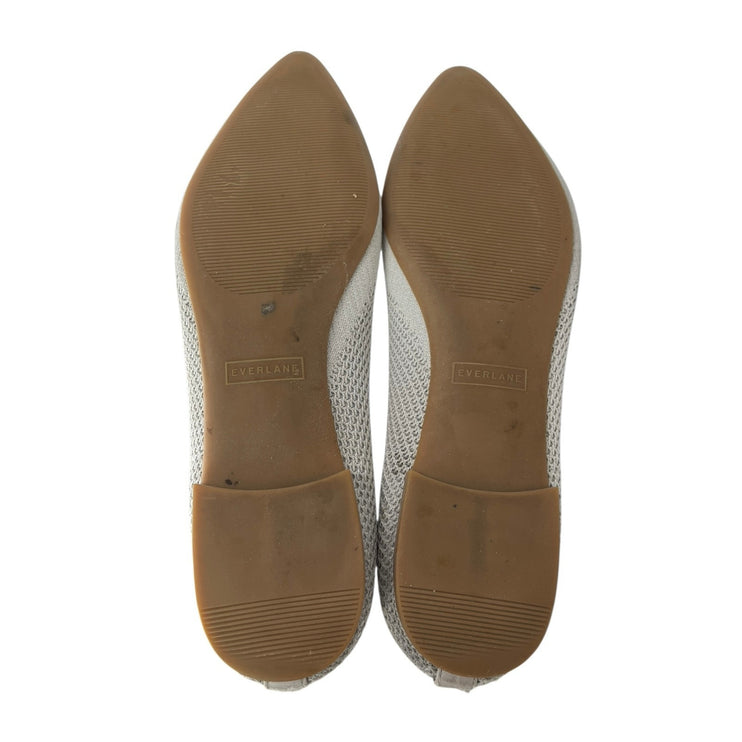 Everlane ReKnit Point Flats Women's Gray Pointed Toe Slip On Ballet Shoes 10.5