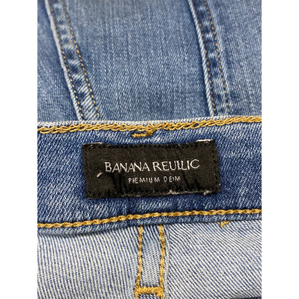 Banana Republic Women's Blue Medium Wash High Rise Skinny Denim Jeans Size 32