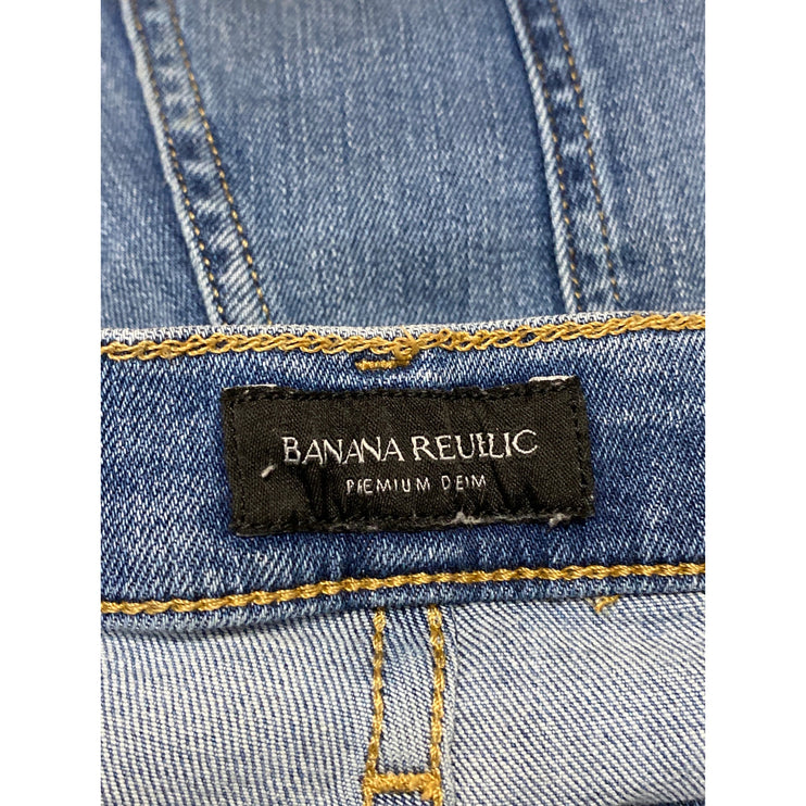 Banana Republic Women's Blue Medium Wash High Rise Skinny Denim Jeans Size 32