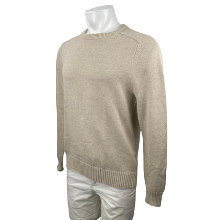 J.Crew Men's Beige Long Sleeve Crew Neck Knit Sweatshirt Sweater Top Size M