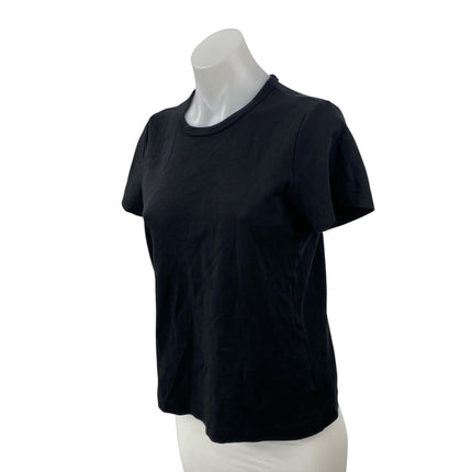 Aritzia Babaton Women's Black Short Sleeve Crew Neck Basic Tee T-shirt Top Sz S